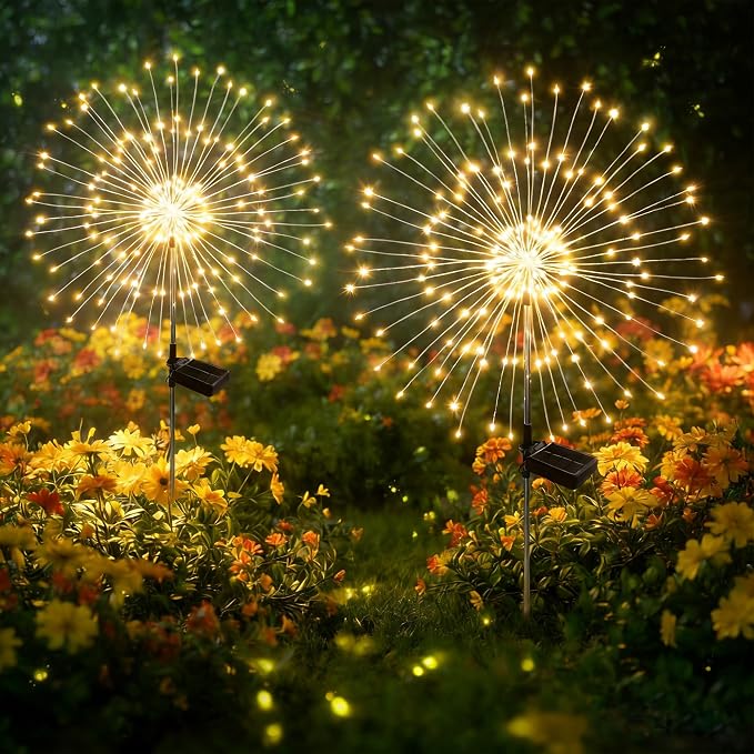 Solar Garden Lights Outdoor Decor Waterproof, Fairy Lights Solar Powered by Unknown