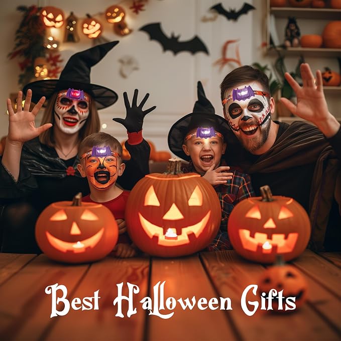 EverBrite Halloween Bat Headlamps Halloween Gifts, 3 Modes Head Lamps - Image 7