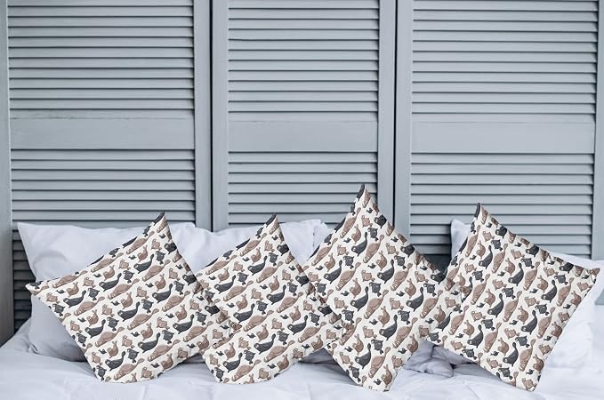 Ambesonne Sea Animals Decorative Throw Pillow Case Pack of 4, Seals - Image 2