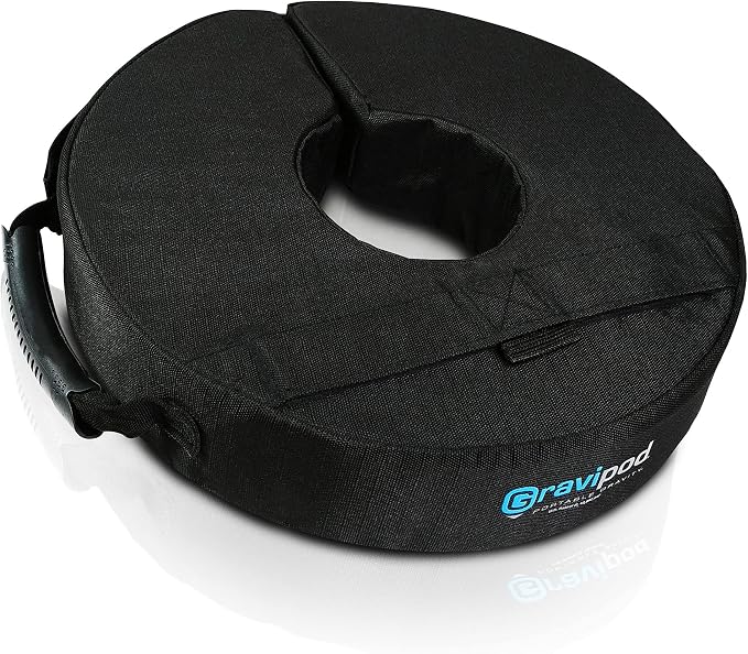 Gravipod 14" Mini Versatile Weight Bag, Easy One-Step Split-Ring Setup by Gravipod