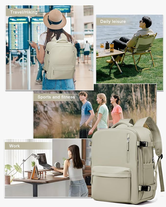 WONHOX Large Travel Backpack Carry on Flight Approved Laptop Work Business - Image 7