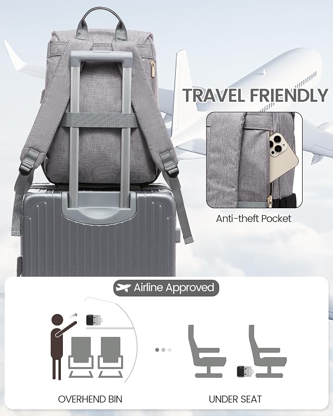 LOVEVOOK Travel Laptop Backpack Purse - Image 5