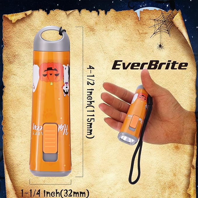 EverBrite 6-Pack LED Flashlights Halloween Gifts, Mini Flash Lights Handheld - Image 7