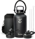 Trebo 64oz Water Bottle, Large Stainless Steel Water Jug by StayHotStayColdStayGreen