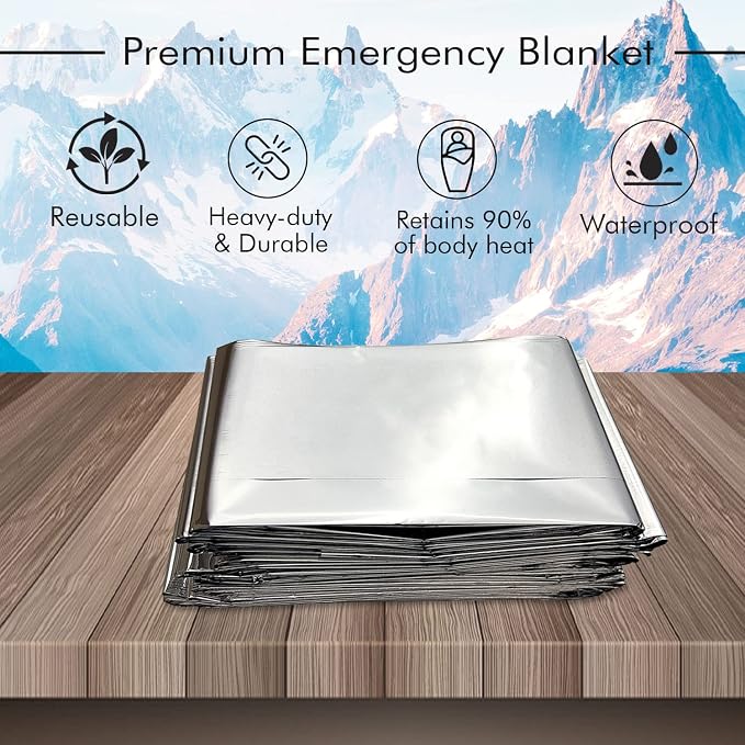NOVAMEDIC Emergency Mylar Foil Thermal Blankets - Image 4