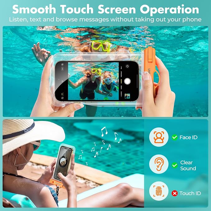UNBREAKcable Waterproof Phone Pouch-2 Pack IPX8 Waterproof Phone Case - Image 3