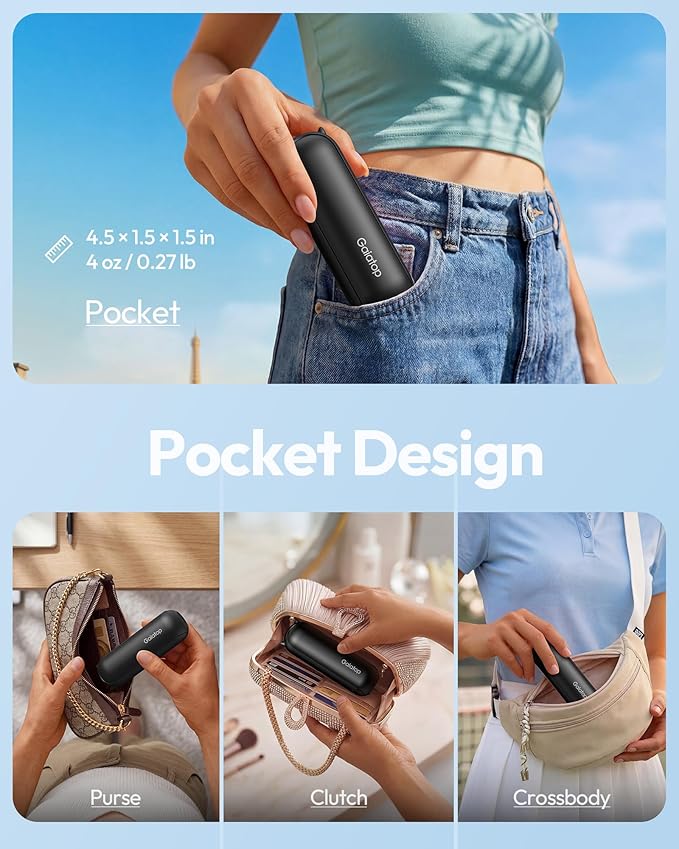 Gaiatop Portable Handheld Fan, 3 in 1 Mini Fan Handheld, Foldable Personal Fans - Image 2