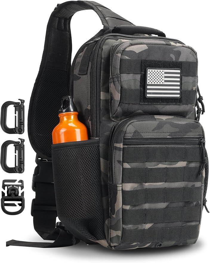 Rover Sling Pack Tactical Shoulder Sling Bag Backpack by HannibalTactical