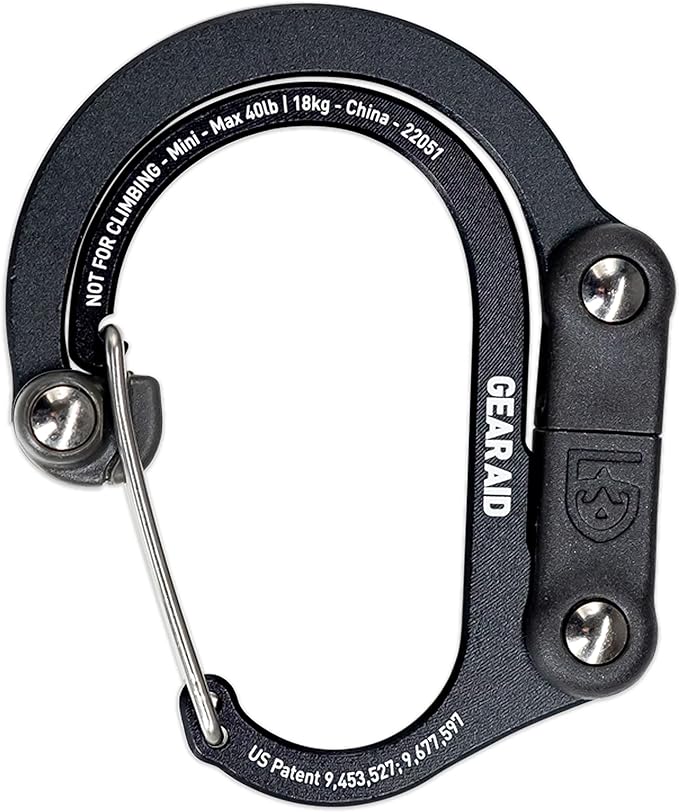 GEAR AID HEROCLIP Carabiner Gear Clip and Hook, - Image 2