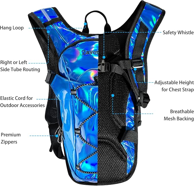 Reflective Hydration Backpack, Hydration Pack - Image 3