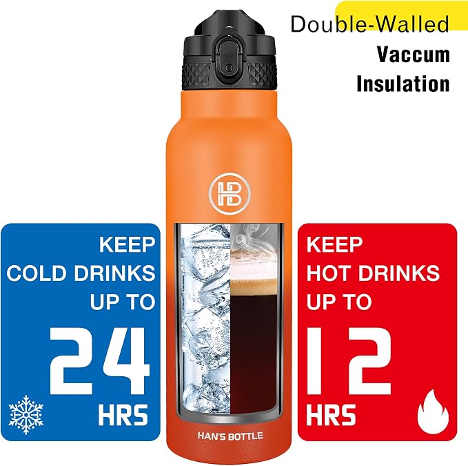 Han's Bottle Sports Water Bottle - 24 Oz - Image 6