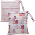 2pcs Cloth Diaper Wet Dry Bags Waterproof Reusable by Welcometoeaxin