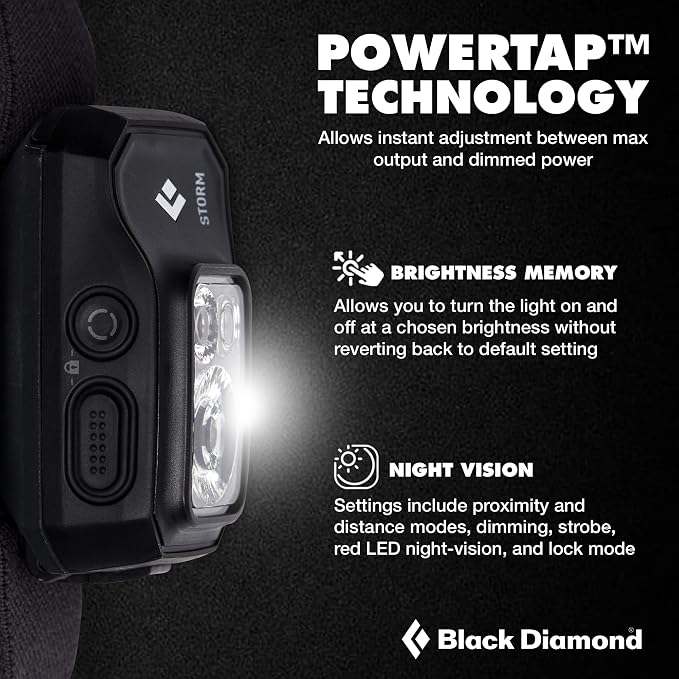 BLACK DIAMOND Storm 450 Headlamp | 450 Lumens Brightness | Waterproof & - Image 3
