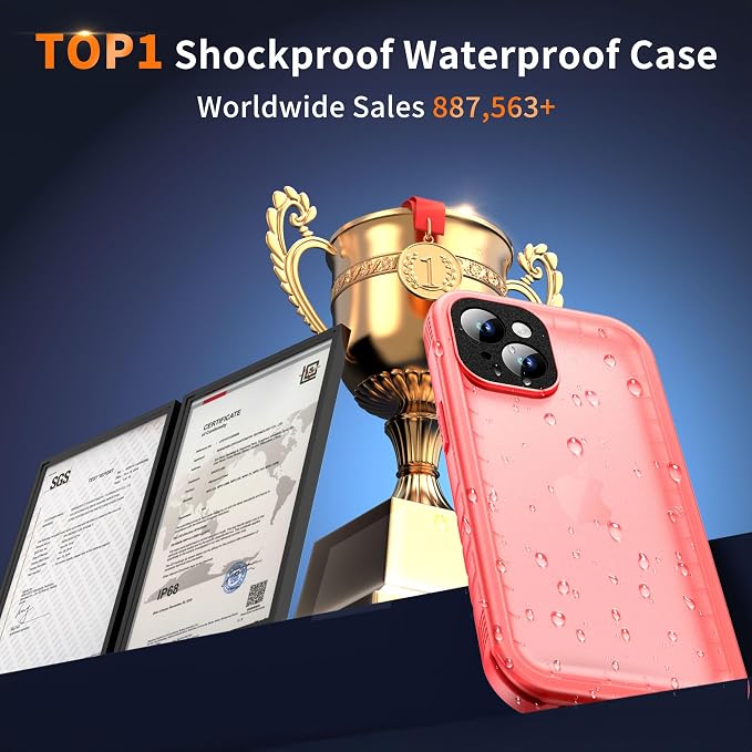 Cozycase Compatible with iPhone 14 Plus Waterproof Case - Image 9