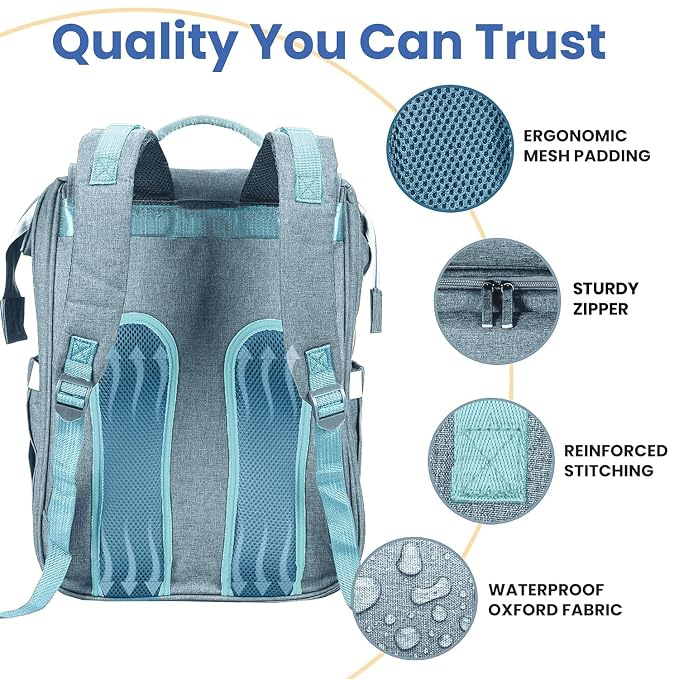 Baby Shower Gifts Diaper Bag Backpack - Image 6