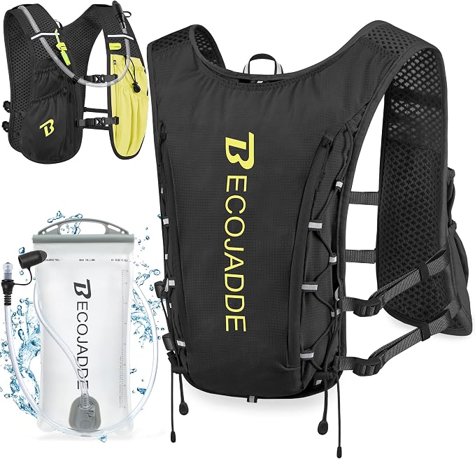 BECOJADDE Running Vest Hydration Backpack by BECOJADDE
