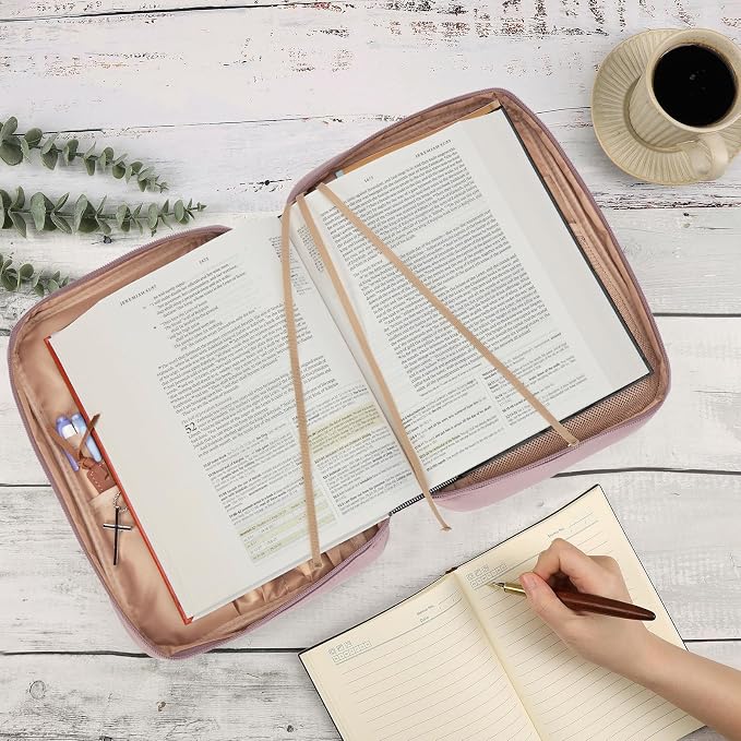 FINDCOZY Bible Cover for Women, Durable Carrying Book Case Church Bag for - Image 6