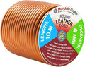 Mandala Crafts Round Genuine Copper Leather Cord by MandalaCrafts