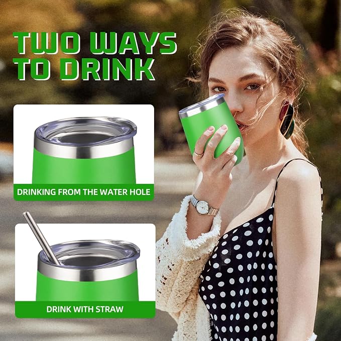 12oz/4 Pack Wine Tumbler Glasses - Image 5