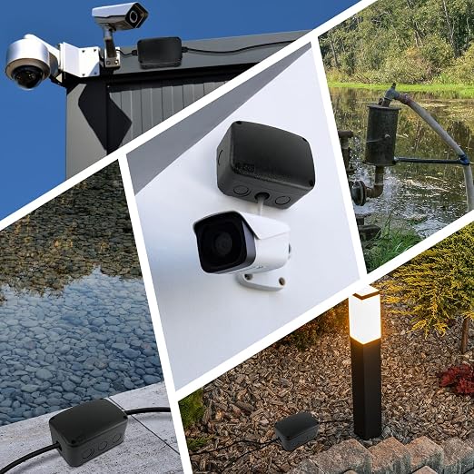 SuperInk Black Outdoor Junction Box, IP66 Waterproof Electrical Enclosure - Image 6