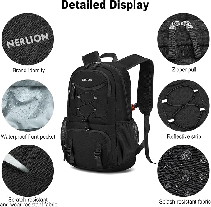 Nerlion 35L Hiking Backpack Travel Backpack - Image 6
