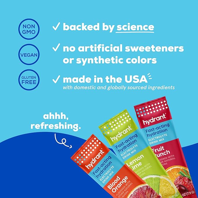 Hydrant - Hydration Powder Variety Pack, 30 Individual Instant Electrolyte - Image 4