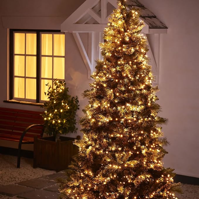 Dazzle Bright Warm White Christmas String Lights, 164ft 2000 LED Waterproof - Image 5