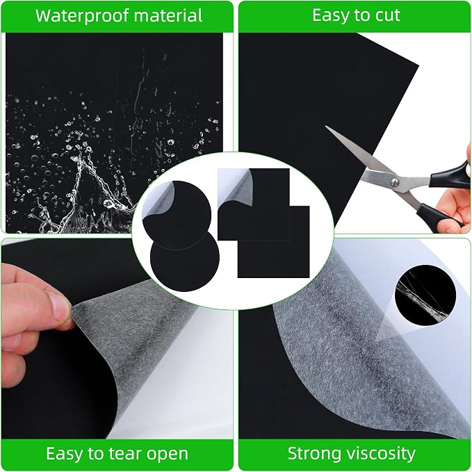 4 Pcs 8 x 8 Inches Pond Liner Repair Patch Kit EPDM Butyl Rubber Liner Patch - Image 7
