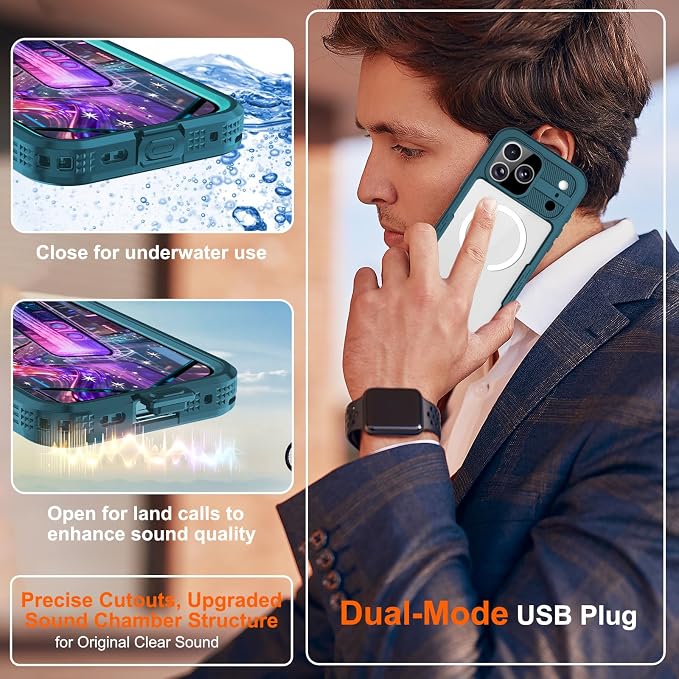 for iPhone 17 Pro Max Case, IP68 Waterproof Full Body Protective Cover - Image 7