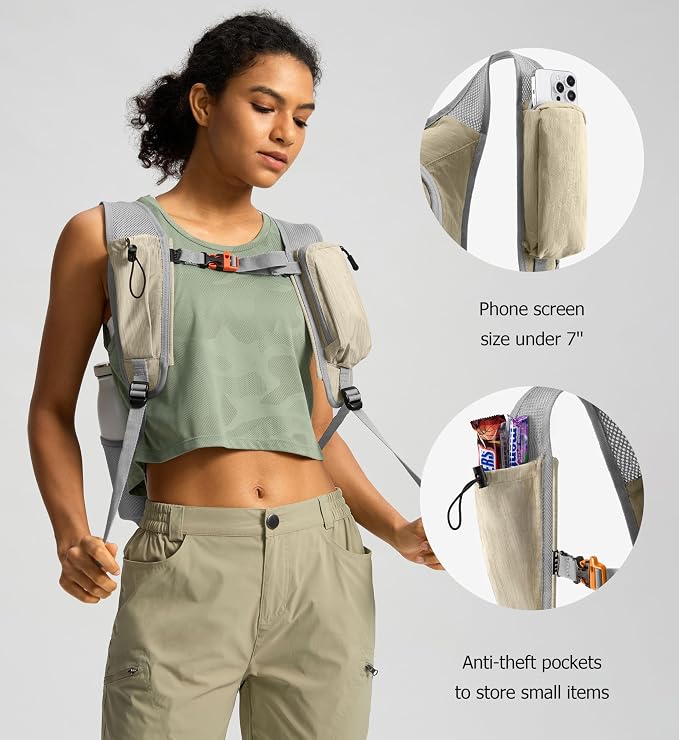 Uselike 10L Small Hiking Backpack Travel Daypack Lightweight Packable Back Pack - Image 4