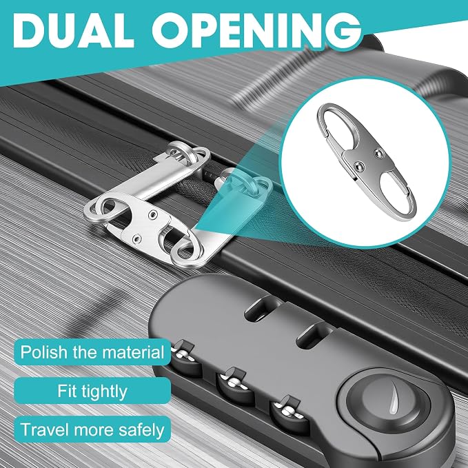 8 Pcs Anti-Theft Small Carabiner Clip, Double Opening Zipper Pull Replacement - Image 5