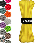 VVAAGG 1000 Yellow Paracord 100FT Utility Parachute Cord 4mm Nylon String12 by ParacordSpecialist