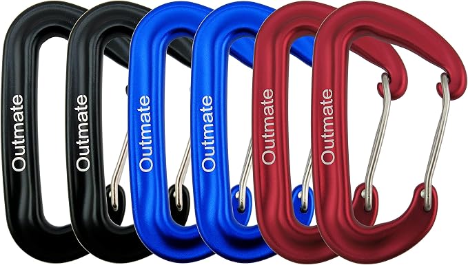12kN 3.2"x2" Heavy-Duty Carabiner Clips by Outmate