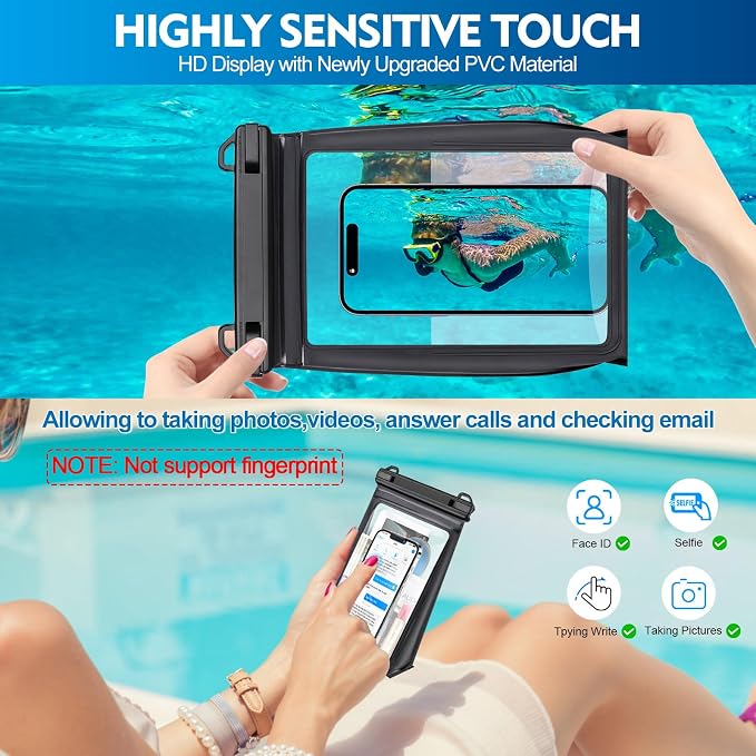 Large Floating Waterproof Phone Pouch, Cell Phone Dry Bag - Image 5