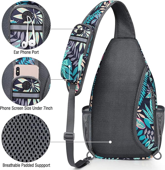 G4Free Sling Bag RFID Blocking Sling Backpack Crossbody Chest Bag Daypack - Image 2