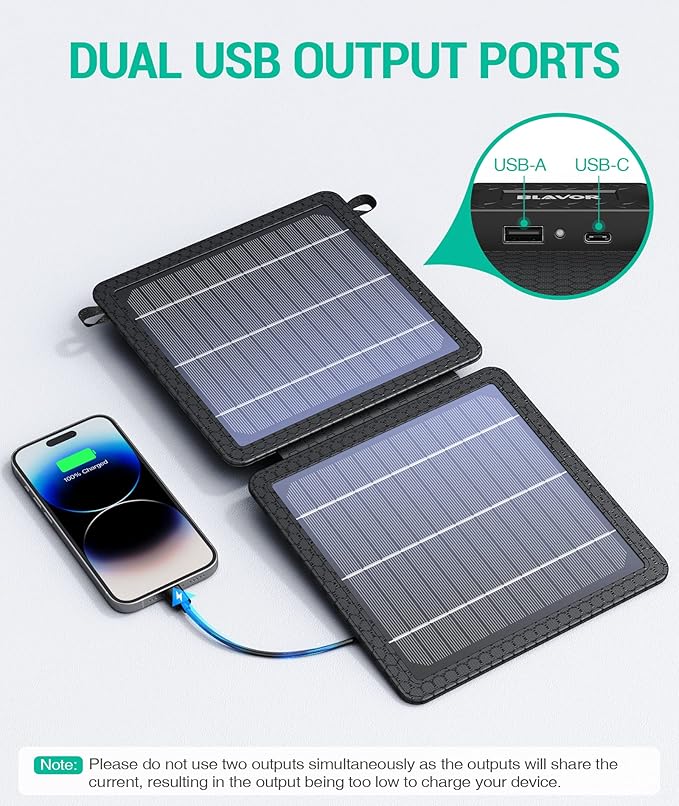 BLAVOR 10W Portable Solar Charger, Small Foldable Solar Panel - Image 3