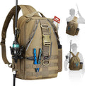 Piscifun Fishing Backpack with Rod Holder, Lightweight Sling Bag Storge Gear by Piscifun