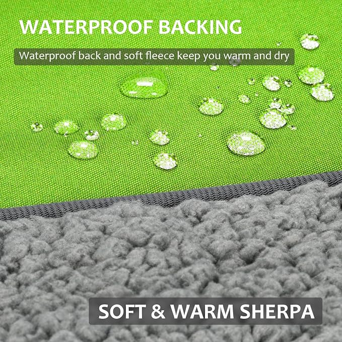Tirrinia Large Waterproof Outdoor Blanket, Soft Warm Windproof Stadium Blanket - Image 2