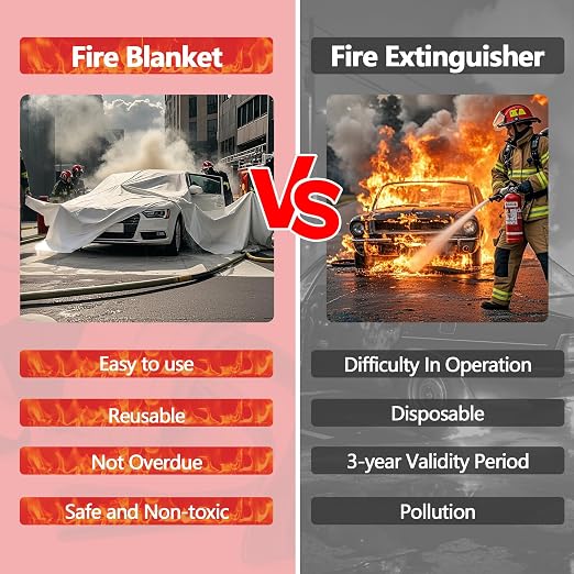 Vehicle Fire Blanket, Emergency Fire Extinguisher Blanket - Image 3