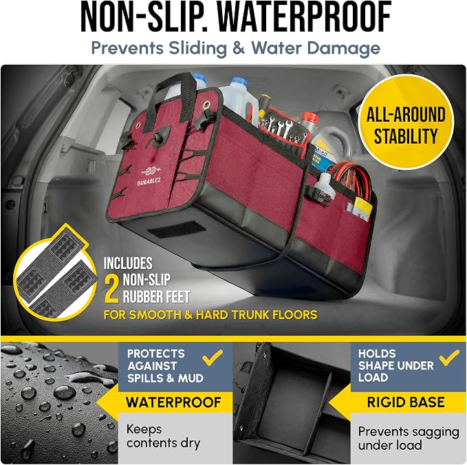 XL Trunk Organizer 3-Section for SUV, Van – Modular L-Shape Car Storage Box - Image 7