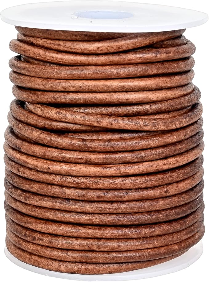 GENIQUE Real/Genuine Round Leather String Cord - Image 2