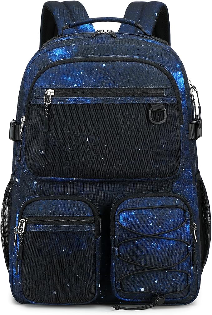 Lohol Multi-Pocket Backpack for Travel College, Heavy Duty Big Bookbag by Lohol
