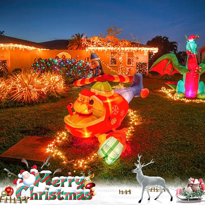 JMEXSUSS 33ft 100 LED Orange Christmas Lights, Battery Operated Christmas Lights - Image 6