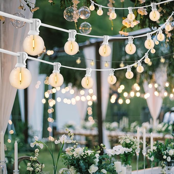 200 Feet White String Lights for Outside G40 Patio Lights Waterproof - Image 8