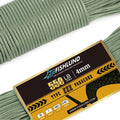 Paracord 550 lb, 7 Strand Paracord Rope 50ft 4mm, Nylon Parachute Cord by FISHLUND