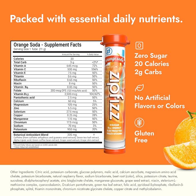 Zipfizz Daily Energy Drink Powder, 12 Pack | 3-in-1 Sustained Energy, Rapid - Image 6