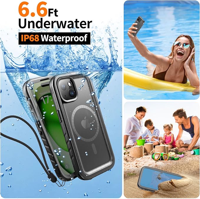 Cozycase for iPhone 15 Plus Waterproof Shockproof Dustproof Case - Image 3