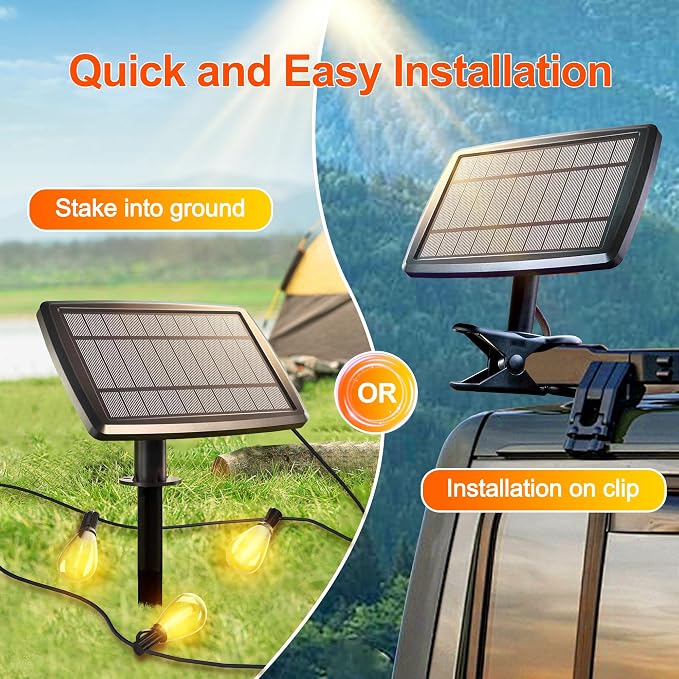 Stright 55FT Solar String Lights Outside Remote Control - Image 3