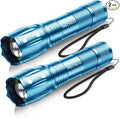 RECHOO LED Flashlight 2 Pack Blue, Tactical Flashlights High Lumens by RECHOO