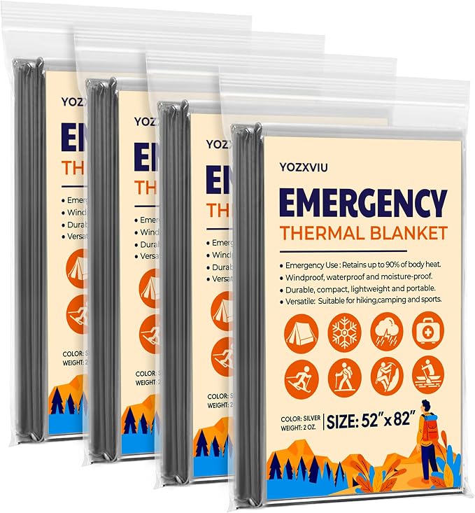 Emergency Blanket, Mylar Thermal Space Blanket by Unknown